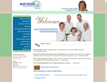 Tablet Screenshot of northside-pediatrics.com